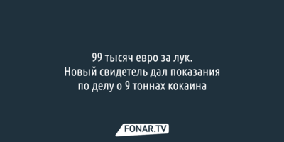 99 тысяч евро за лук. Новый свидетель дал показания по делу о 9 тоннах кокаина