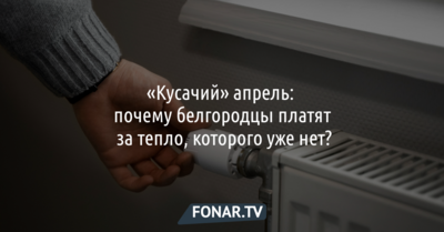 «Кусачий» апрель: почему белгородцы платят за тепло, которого уже нет?