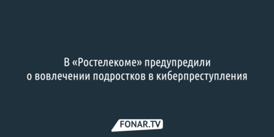 В «Ростелекоме» предупредили о вовлечении подростков в киберпреступления