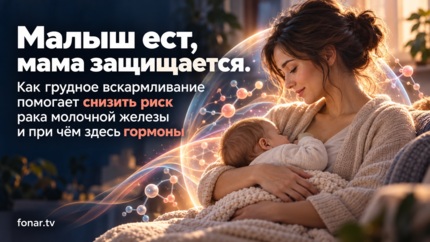 Ребёнок ещё не умеет говорить, а уже помогает маме. Как кормление грудью связано с защитой женщины от рака