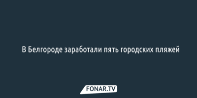 В Белгороде заработали пять городских пляжей