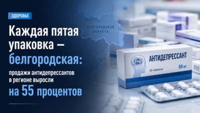 Каждая пятая упаковка — белгородская: продажи антидепрессантов в регионе выросли на 55 процентов