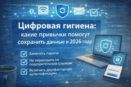 Цифровая гигиена: какие привычки помогут сохранить данные в 2026 году