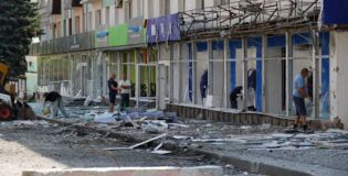 Фотограф показал последствия атаки на центр Белгород 9 августа