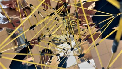 Белгородские студенты построили макаронную башню выше трёх метров