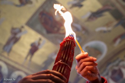Как в Белгороде встречали благодатный огонь в 2026 году