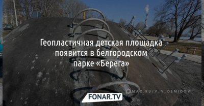 Геопластичная детская площадка появится в белгородском парке «Берега»