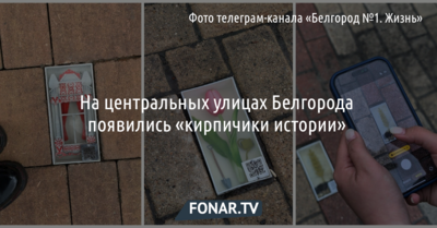 На центральных улицах Белгорода появились «кирпичики истории»