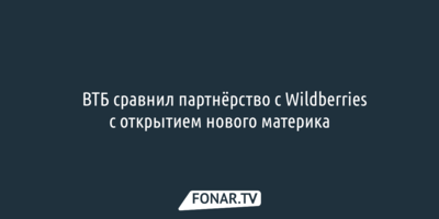 ВТБ сравнил партнёрство с Wildberries с открытием нового материка